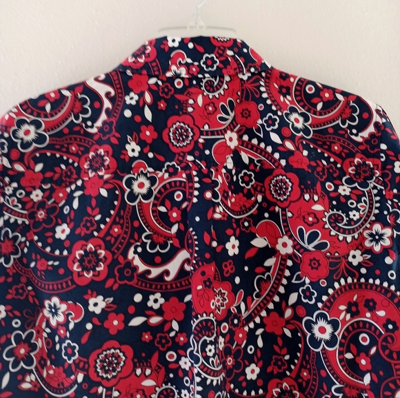 TALBOTS Floral Paisley Shirt, size 1X - Picture 8 of 13